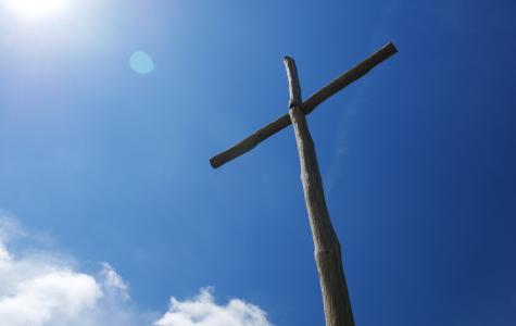 cross with blue sky